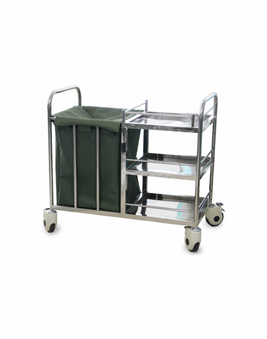 LINEN TROLLEY SS INDOMED